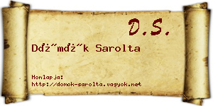 Dömök Sarolta névjegykártya